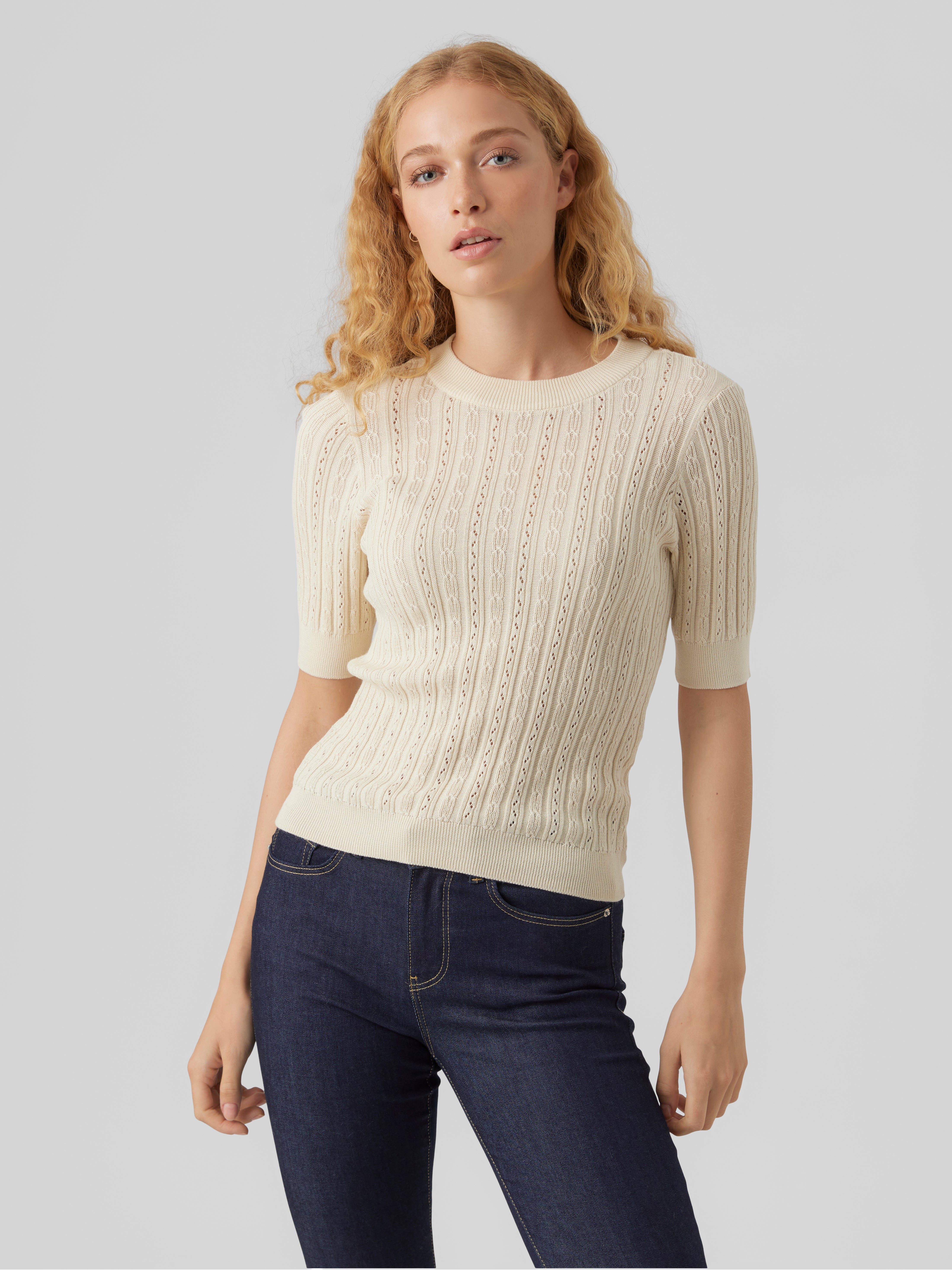 VERO MODA Damen Pullover - Weicher Strickpulli Für Jeden Tag