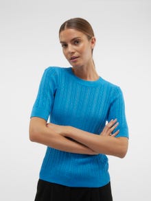 Vero Moda VMMORENA Sweter -Ibiza Blue - 10286032