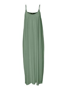 Vero Moda VMLUNA Lång klänning -Hedge Green - 10286077