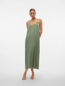 Vero Moda VMLUNA Langes Kleid -Hedge Green - 10286077