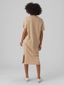Vero Moda VMMOLLY Lang kjole -Irish Cream - 10286081