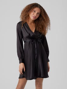 Vero Moda VMDIANA Kort klänning -Black - 10286161