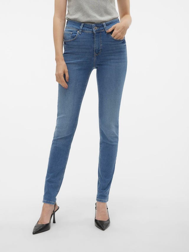 Vero Moda VMEMBRACE Mid rise Skinny Fit Jeans - 10286262