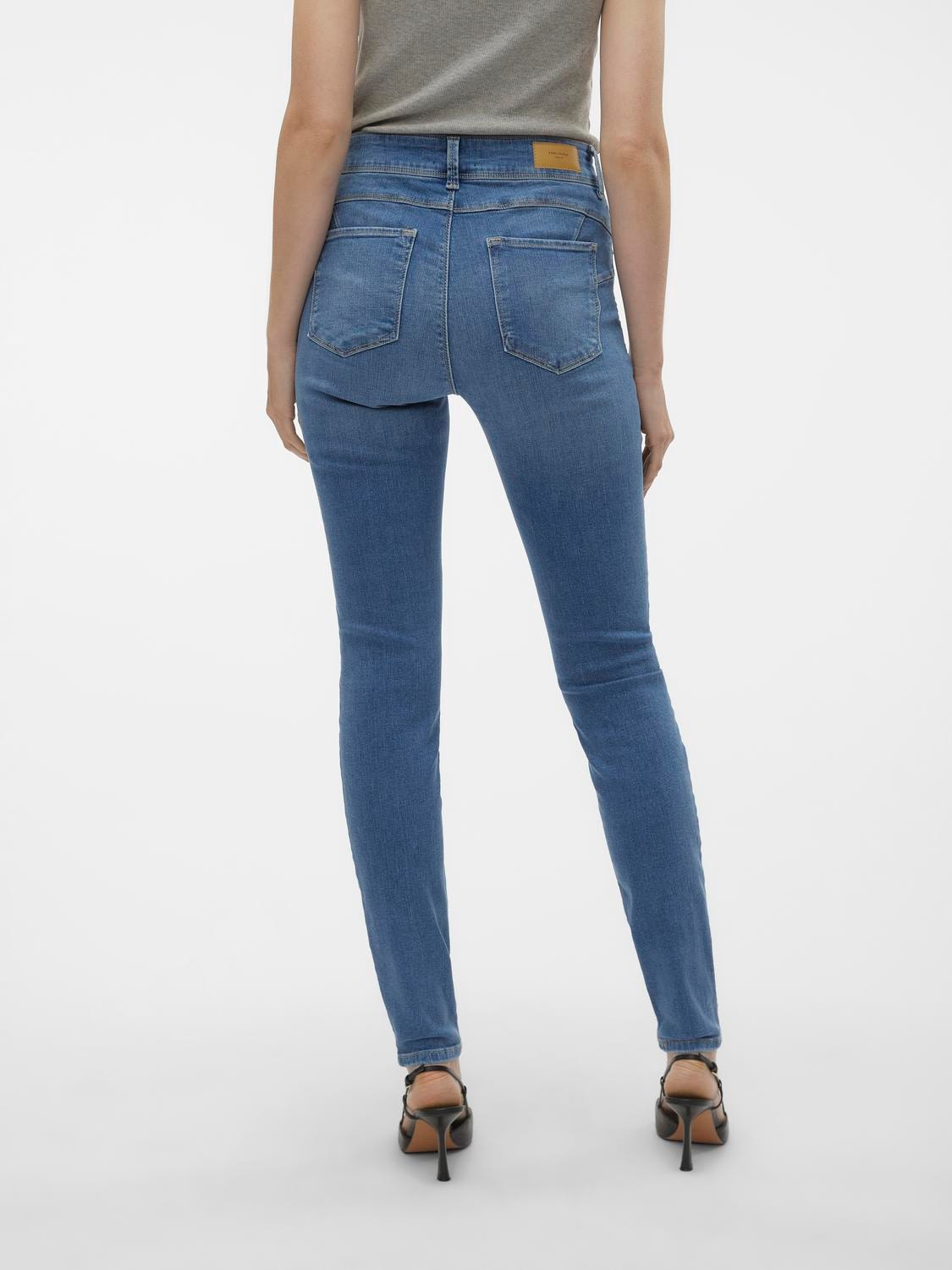 Vero Moda VMEMBRACE Skinny Fit Jeans -Medium Blue Denim - 10286262