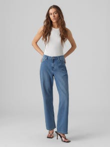 Vero Moda VMEVELYN Low rise Loose fit Jeans -Medium Blue Denim - 10286279
