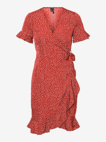 Vero Moda VMHENNA Kort kjole -Goji Berry - 10286402