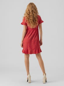 Vero Moda VMHENNA Short dress -Goji Berry - 10286402