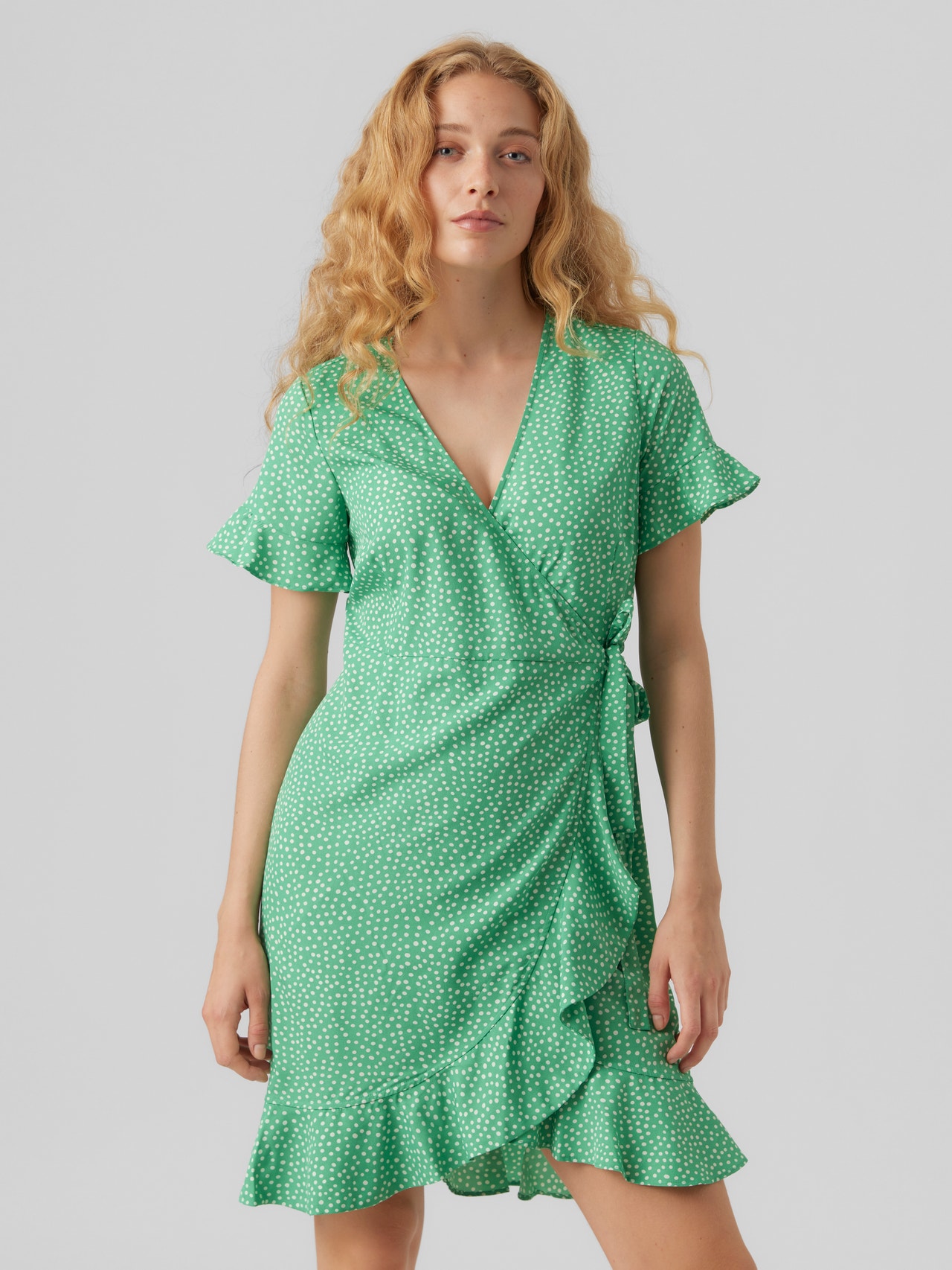 Fit V-Neck sleeves Short dress 50% discount! | Moda®