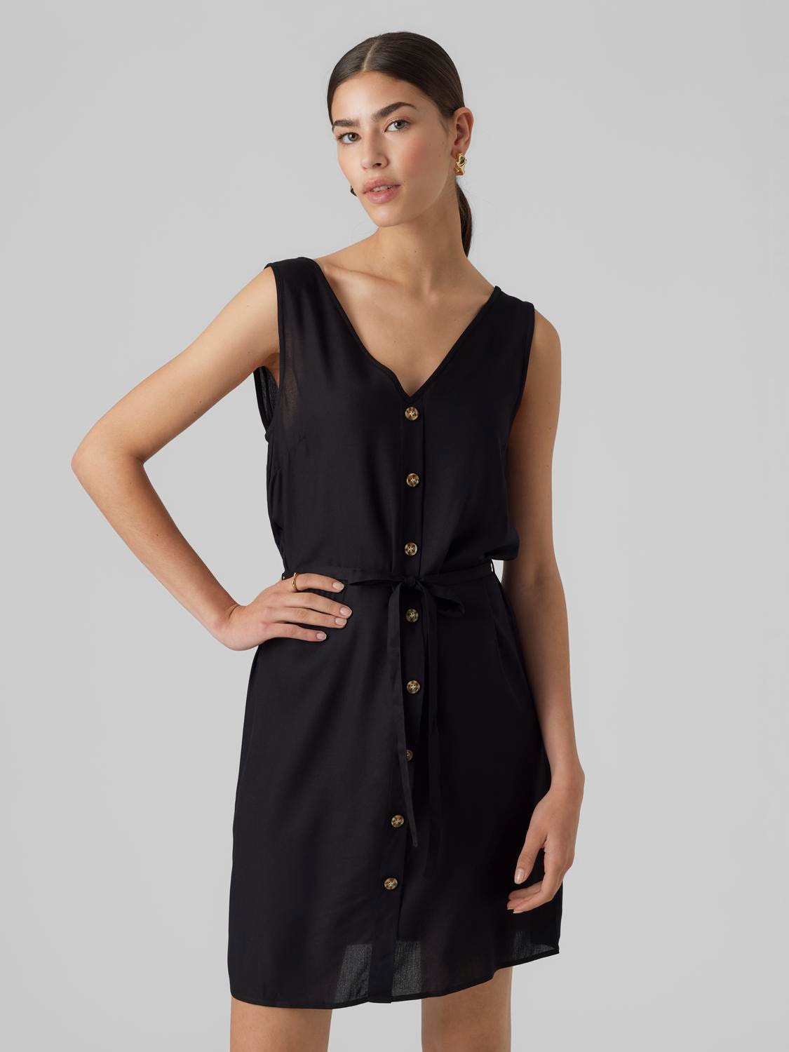 Vero Moda VMBUMPY Kort kjole -Black - 10286519