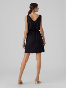 Vero Moda Tavapärane lõige V-kaelus Lühike kleit -Black - 10286519
