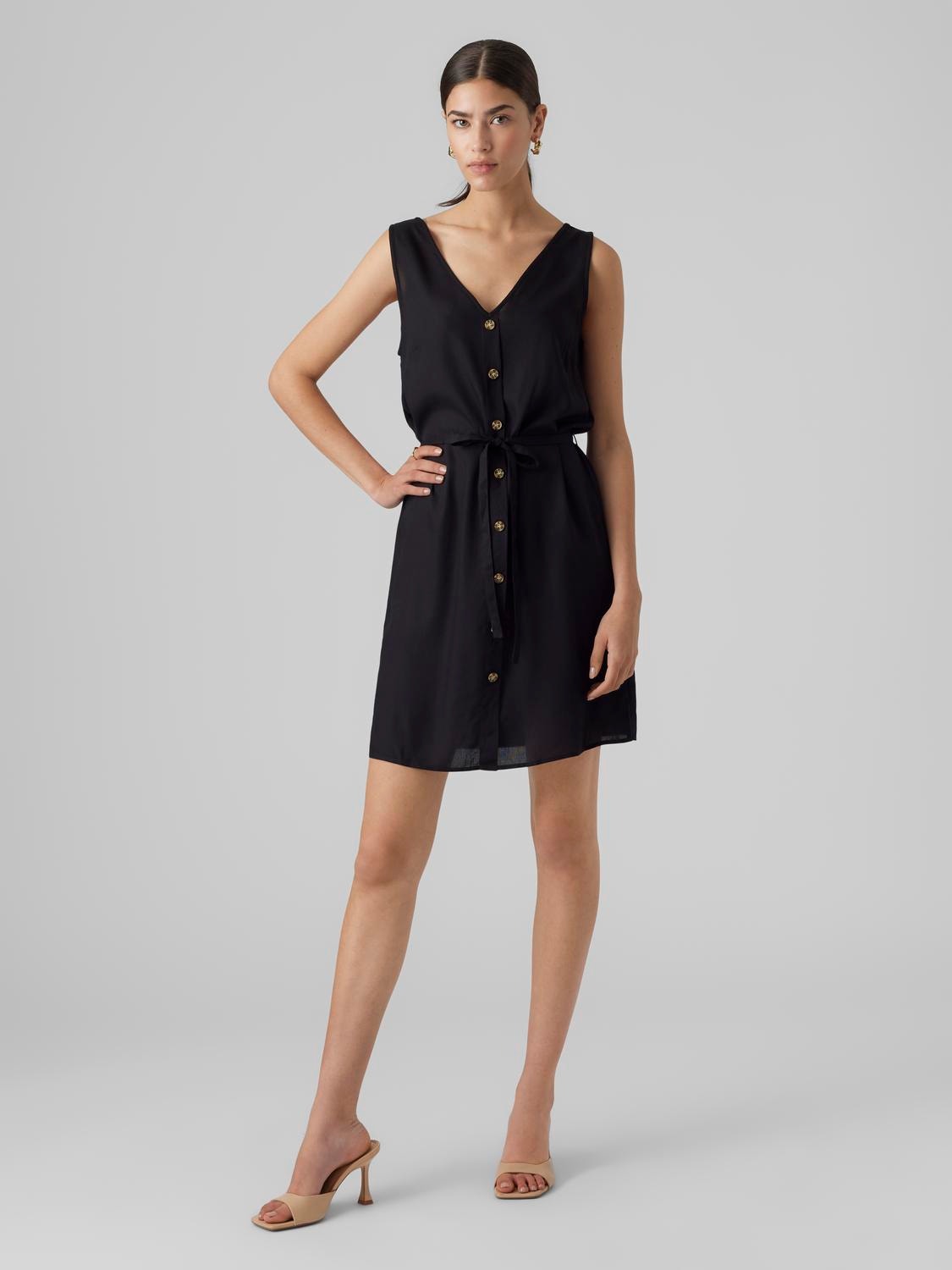Vero Moda VMBUMPY Kort kjole -Black - 10286519