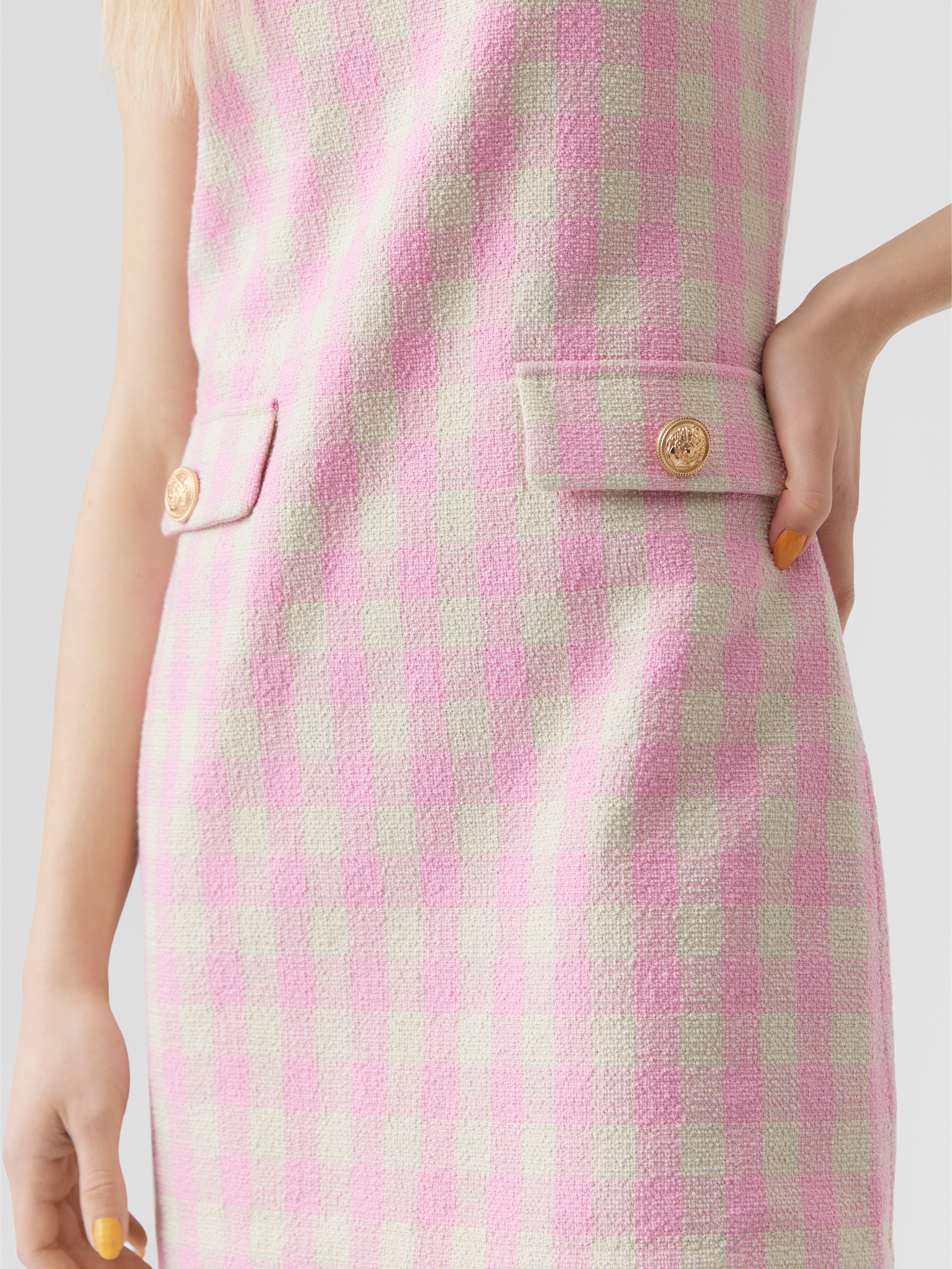 Robe tweed 2024 rose