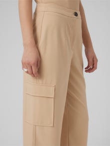 Vero Moda VMSASIE Hög midja Byxor -Irish Cream - 10286864