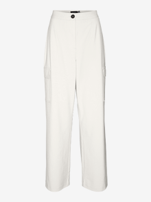 Vero Moda VMSASIE High rise Trousers -Snow White - 10286864