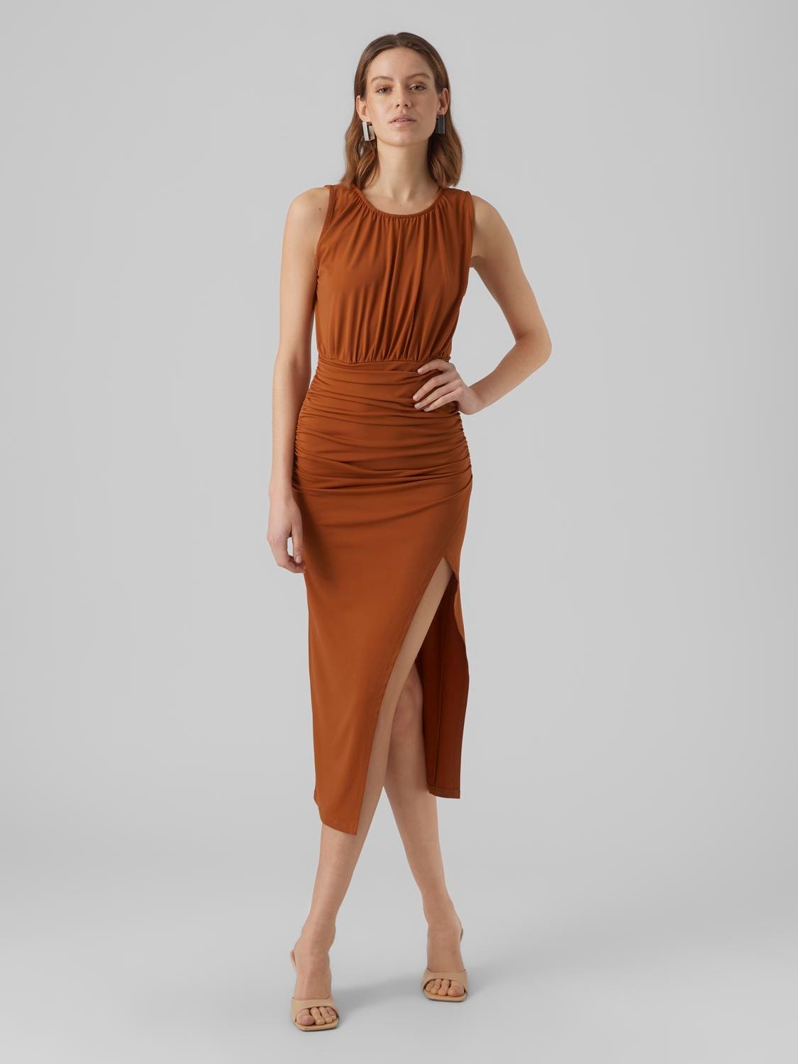 Knikken verlangen esthetisch Lange jurk | Donkerbruin | Vero Moda®