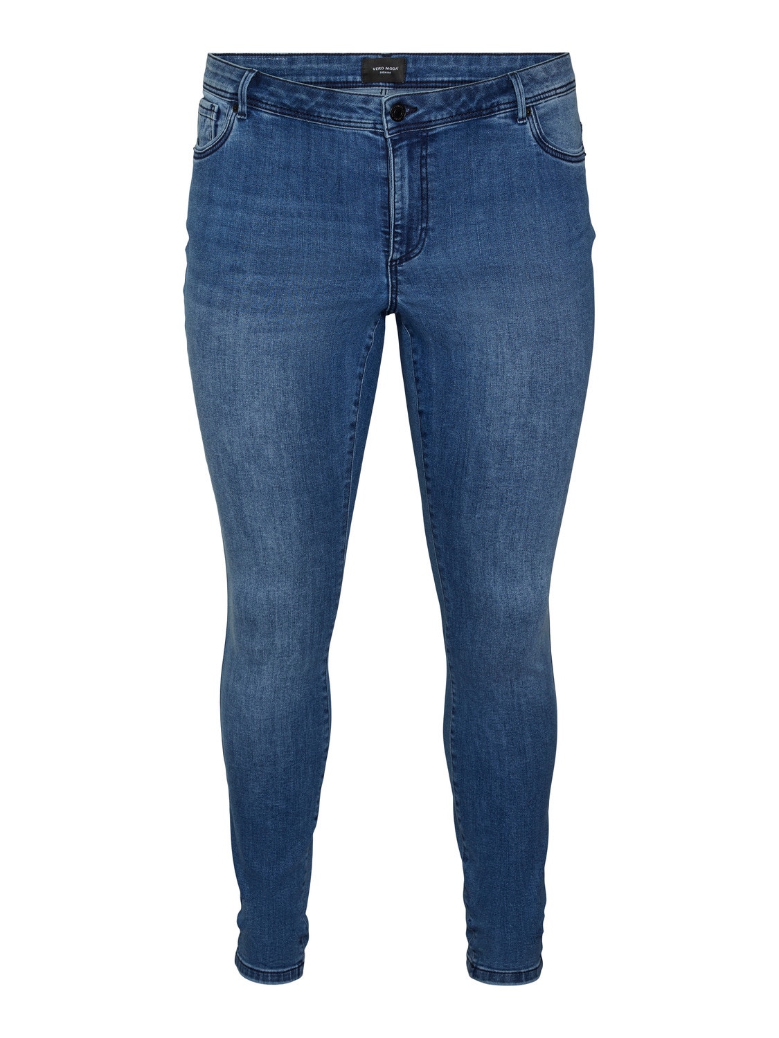 Vero Moda VMFANYA Medelhög midja Slim Fit Jeans -Medium Blue Denim - 10287060