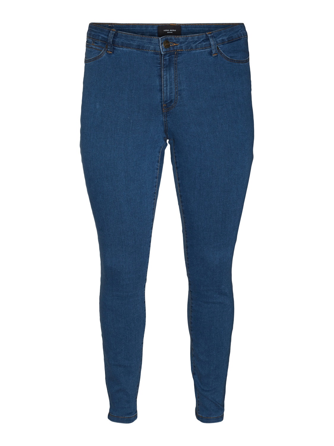Vero Moda VMRUDY Medelhög midja Slim Fit Jeans -Medium Blue Denim - 10287062