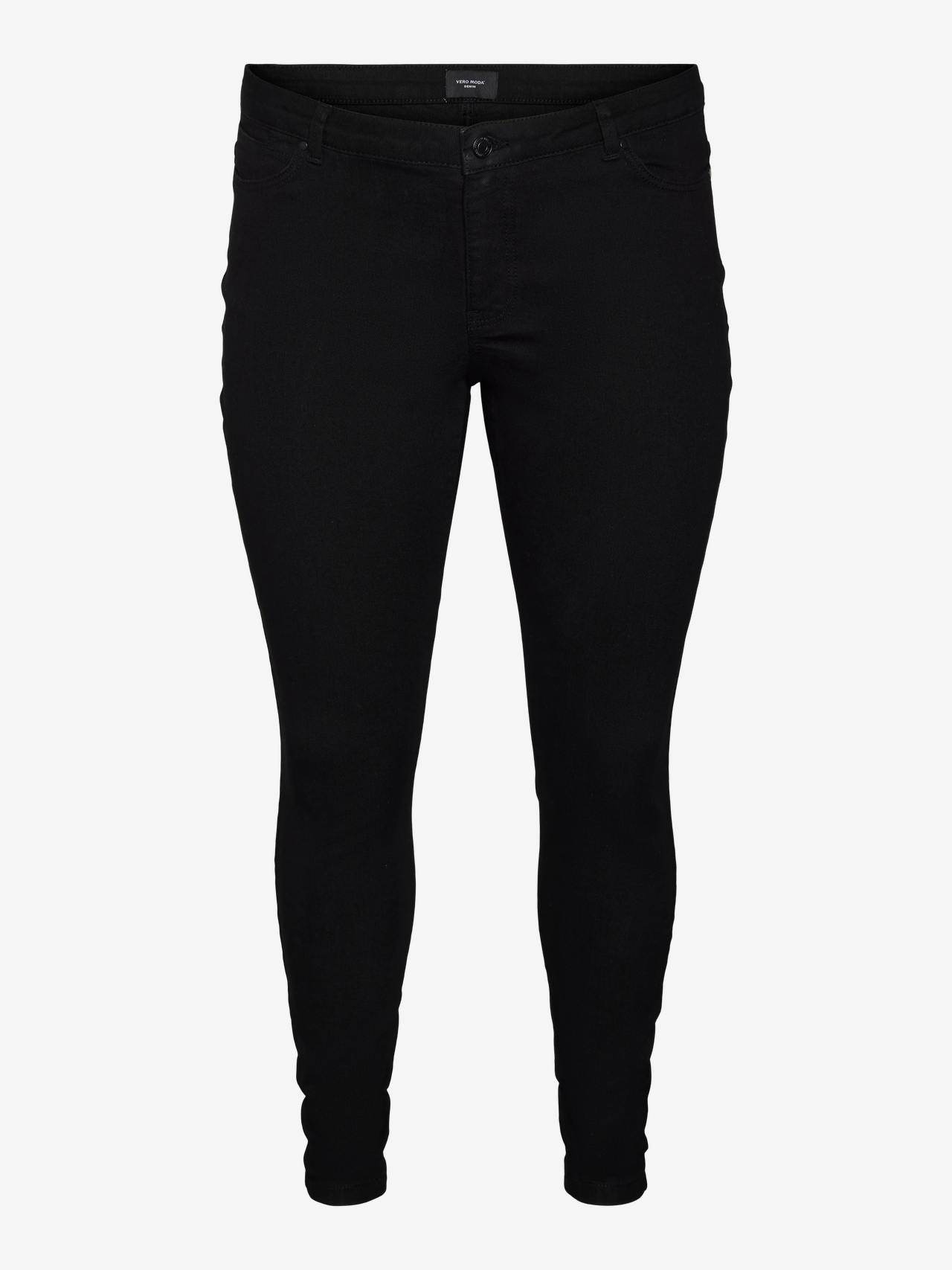 Vero Moda VMRUDY Mid waist Slim Fit Jeans -Black - 10287063