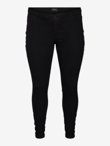 Vero Moda VMRUDY Mid waist Slim Fit Jeans -Black - 10287063