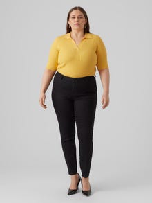 Vero Moda VMRUDY Mid waist Slim Fit Jeans -Black - 10287063