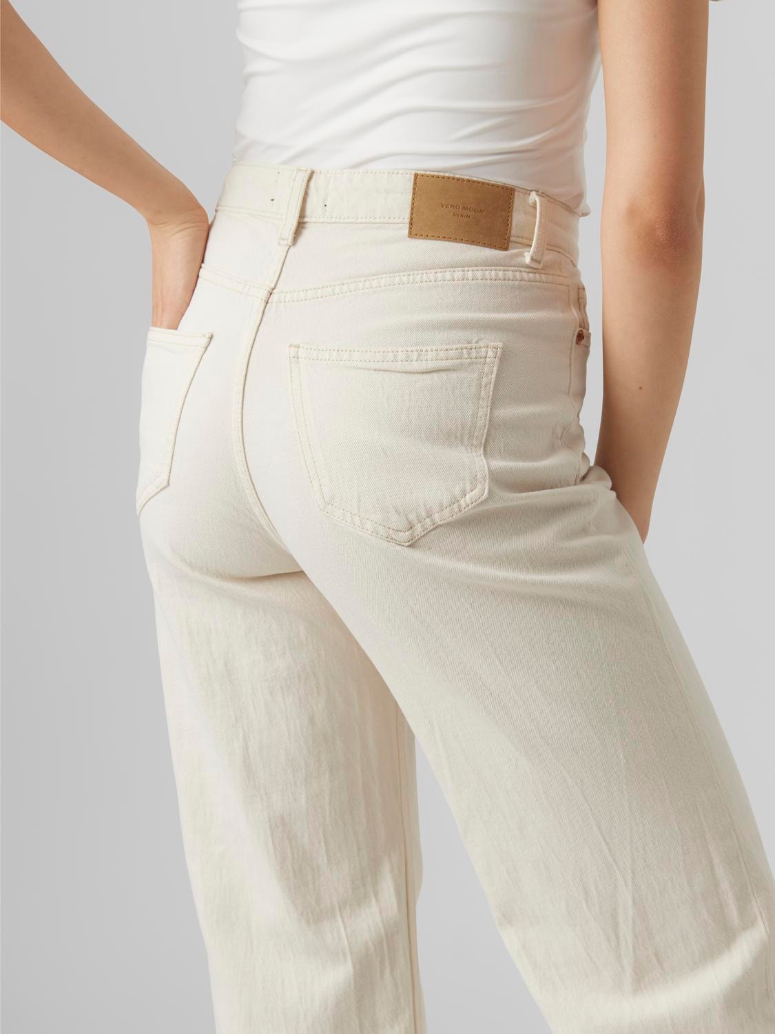 Vero Moda VMTESSA Weit geschnitten Jeans -Ecru - 10287303