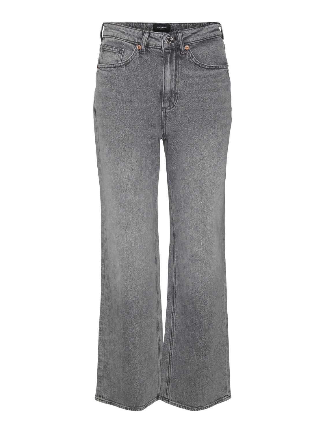Vmtessa High Rise Short Denim Skirt Ecru