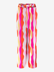 Vero Moda VMTANYA Normal rise Trousers -Pink Yarrow - 10287319