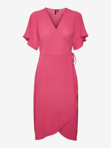 Vero Moda VMSAKI Midi-jurk -Pink Yarrow - 10287361