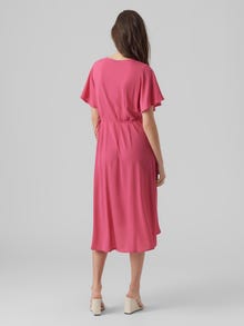Vero Moda VMSAKI Midi-jurk -Pink Yarrow - 10287361