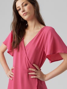 Vero Moda VMSAKI Midi-jurk -Pink Yarrow - 10287361