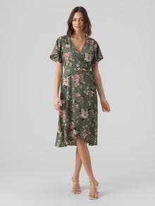 Vero Moda VMSAKI Lang kjole -Laurel Wreath - 10287361