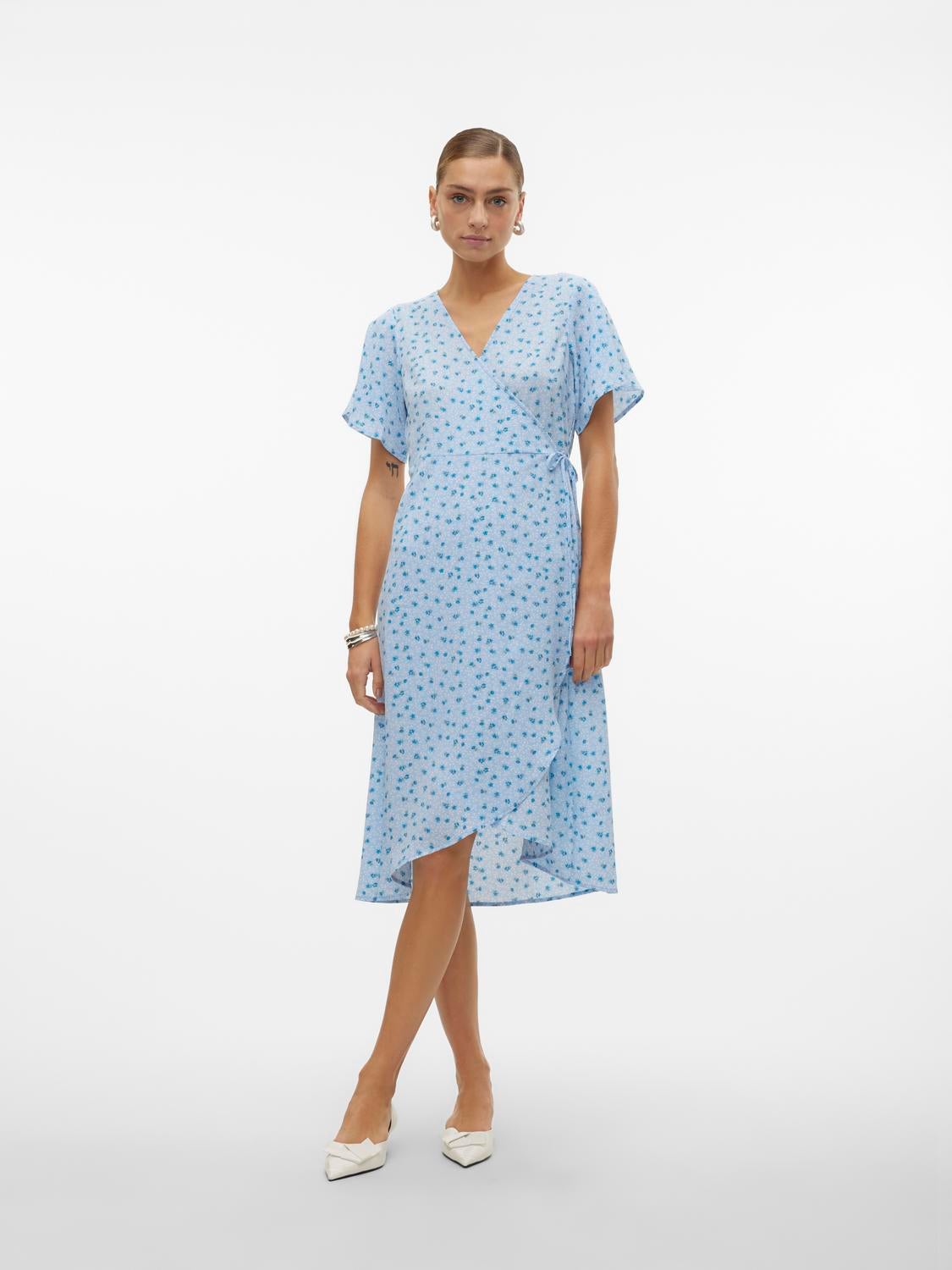 Vero moda dotted outlet wrap dress