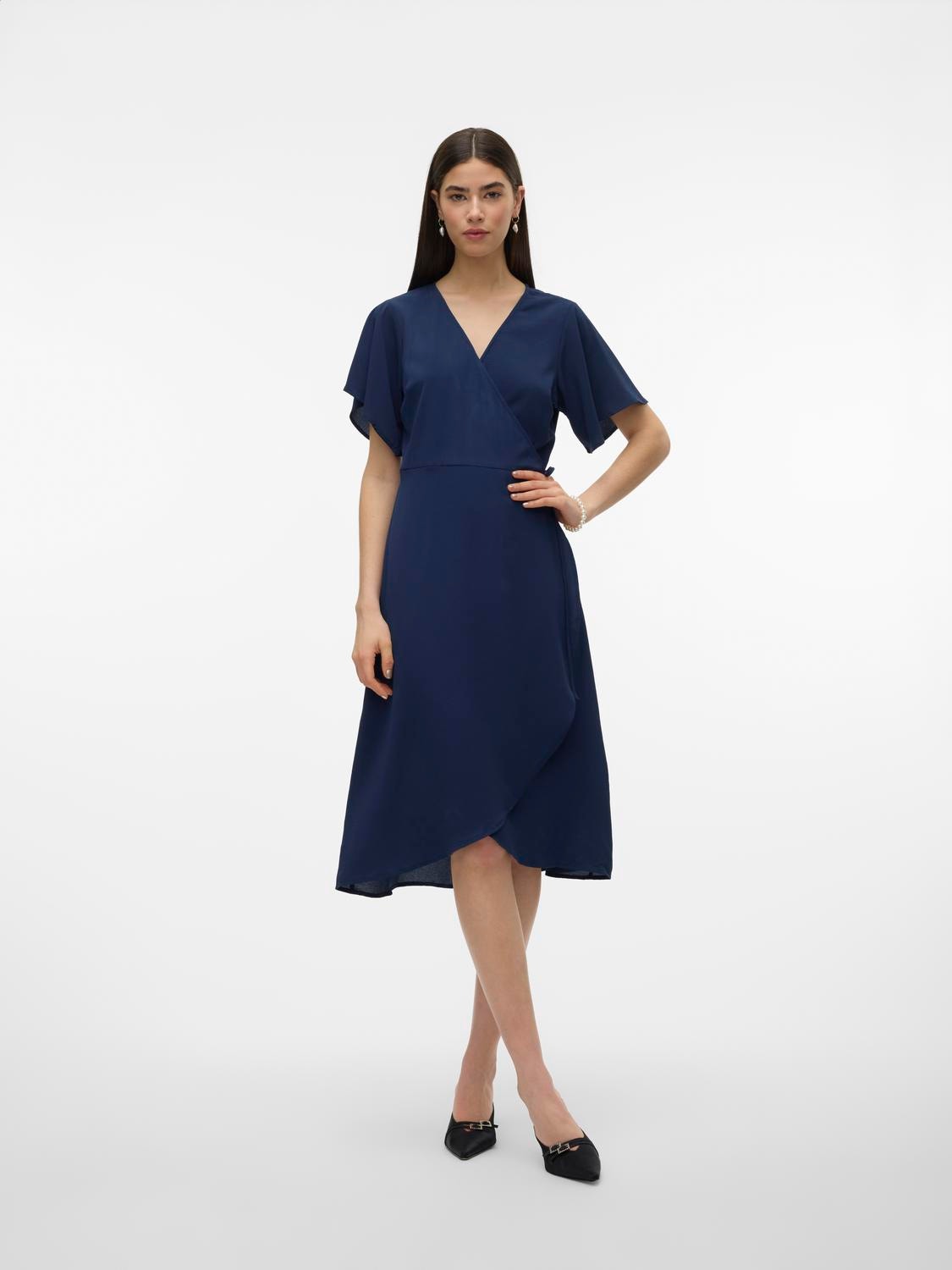 Vero Moda VMSAKI Lång klänning -Navy Blazer - 10287361