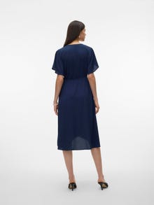 Vero Moda VMSAKI Długa sukienka -Navy Blazer - 10287361
