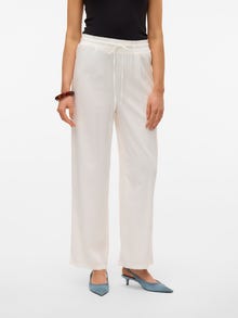 Vero Moda VMJESMILO Cintura media Pantalones -Snow White - 10287363