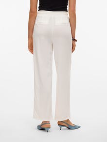 Vero Moda VMJESMILO Cintura media Pantalones -Snow White - 10287363