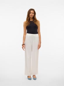 Vero Moda VMJESMILO Cintura media Pantalones -Snow White - 10287363