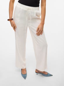 Vero Moda VMJESMILO Cintura media Pantalones -Snow White - 10287363