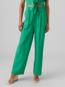 Vero Moda VMJESMILO Normaali vyötärö Housut -Bright Green - 10287363