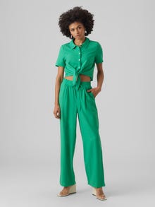 Vero Moda VMJESMILO Normaali vyötärö Housut -Bright Green - 10287363