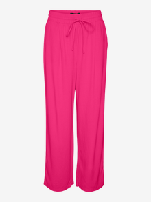 Vero Moda VMJESMILO Mid waist Trousers -Pink Yarrow - 10287363