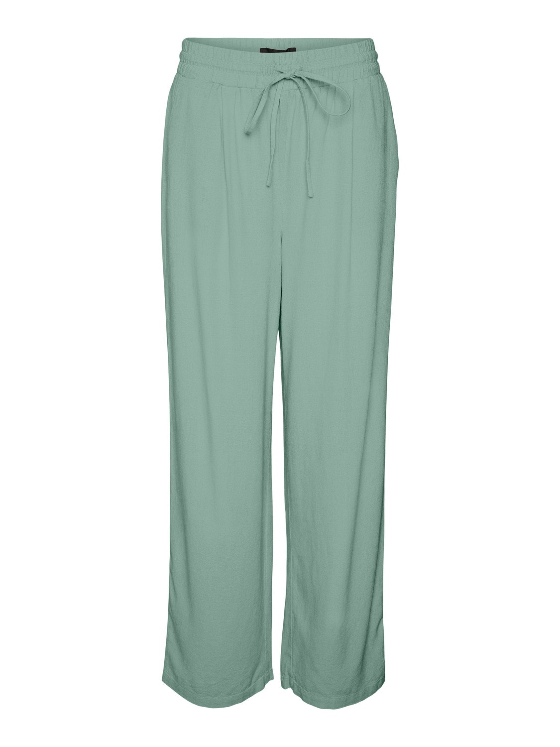 Vero Moda VMJESMILO Mid waist Trousers -Silt Green - 10287363