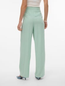 Vero Moda VMJESMILO Mid waist Trousers -Silt Green - 10287363
