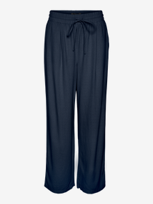 Vero Moda VMJESMILO Mid waist Trousers -Navy Blazer - 10287363