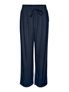 Vero Moda VMJESMILO Mid waist Trousers -Navy Blazer - 10287363