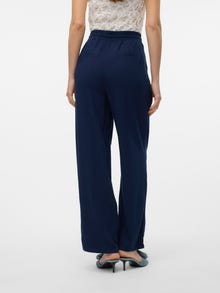Vero Moda VMJESMILO Mid waist Trousers -Navy Blazer - 10287363
