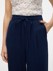 Vero Moda VMJESMILO Mid waist Trousers -Navy Blazer - 10287363
