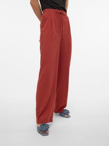Vero Moda VMJESMILO Mittlere Taille Hose -Barn Red - 10287363
