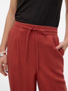 Vero Moda VMJESMILO Mittlere Taille Hose -Barn Red - 10287363