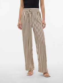 Vero Moda VMJESMILO Mellemhøj talje Bukser -Birch - 10287363